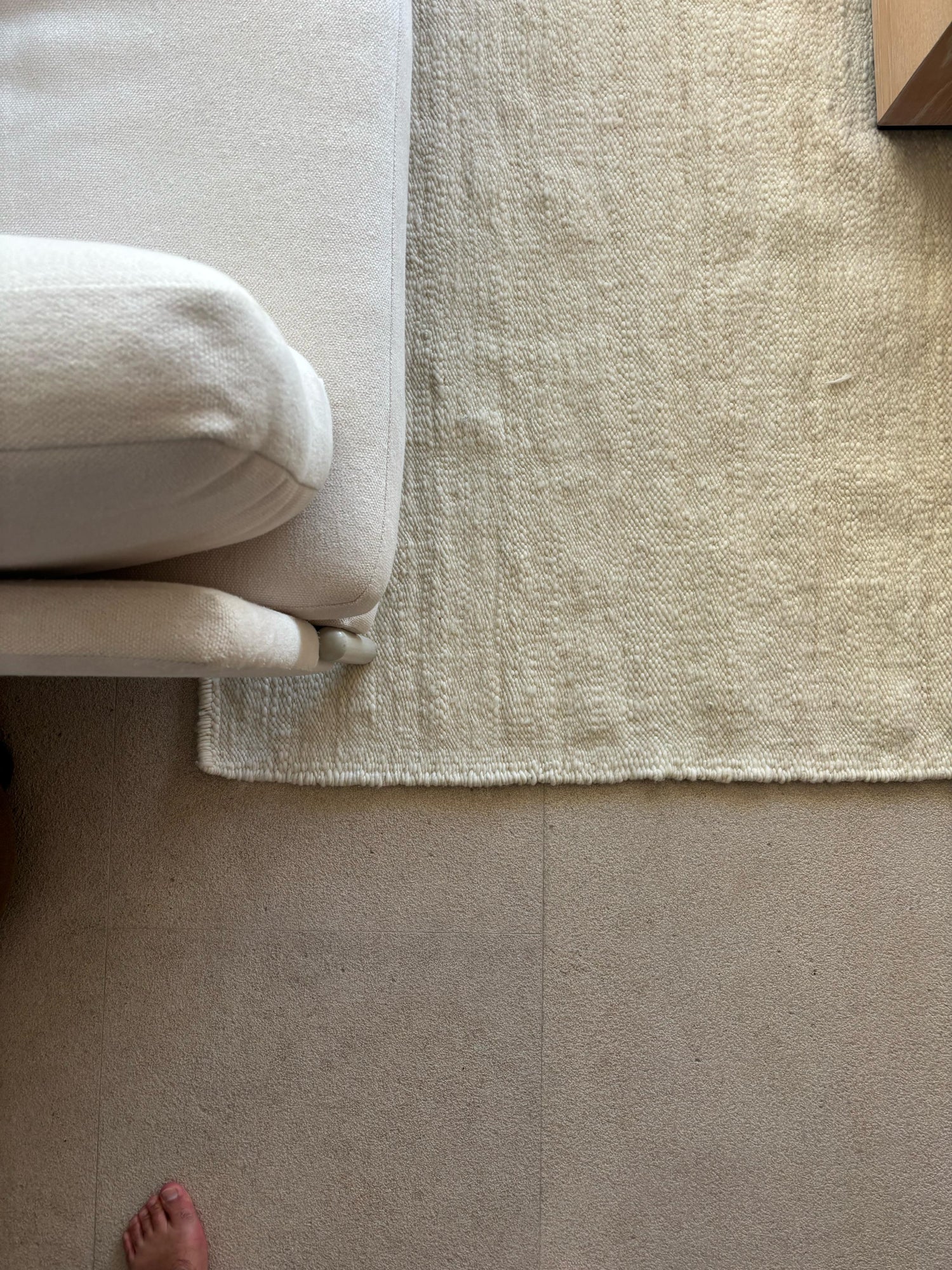 Handwoven merino wool rug